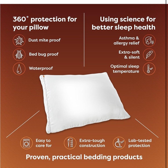 Sleep Defense System Pillow Encasement - White - Picture 9 of 9
